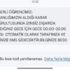 Öğrencilerin KYK SMS Uygulamasına Tepkileri